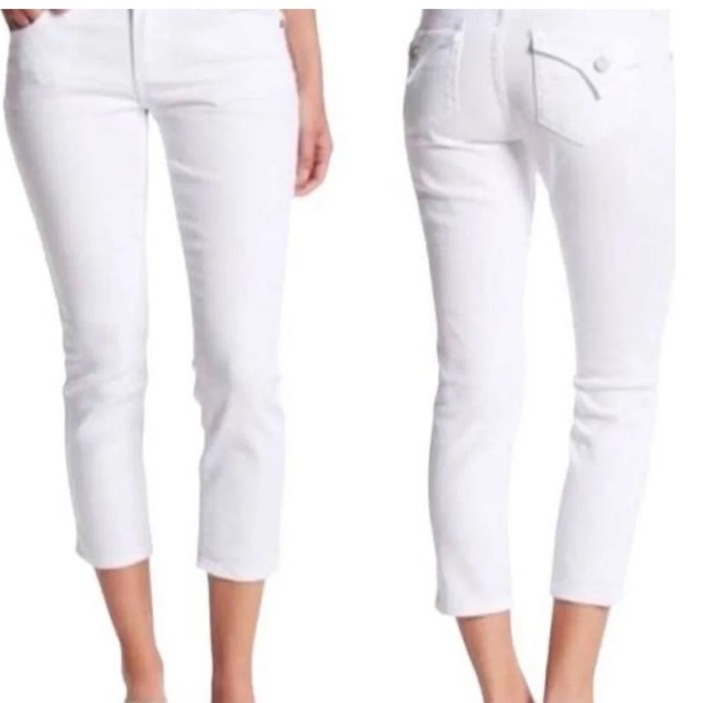 Kut from the Kloth Bardot Skinny Boyfriend White Capri Jeans Women's Size 8